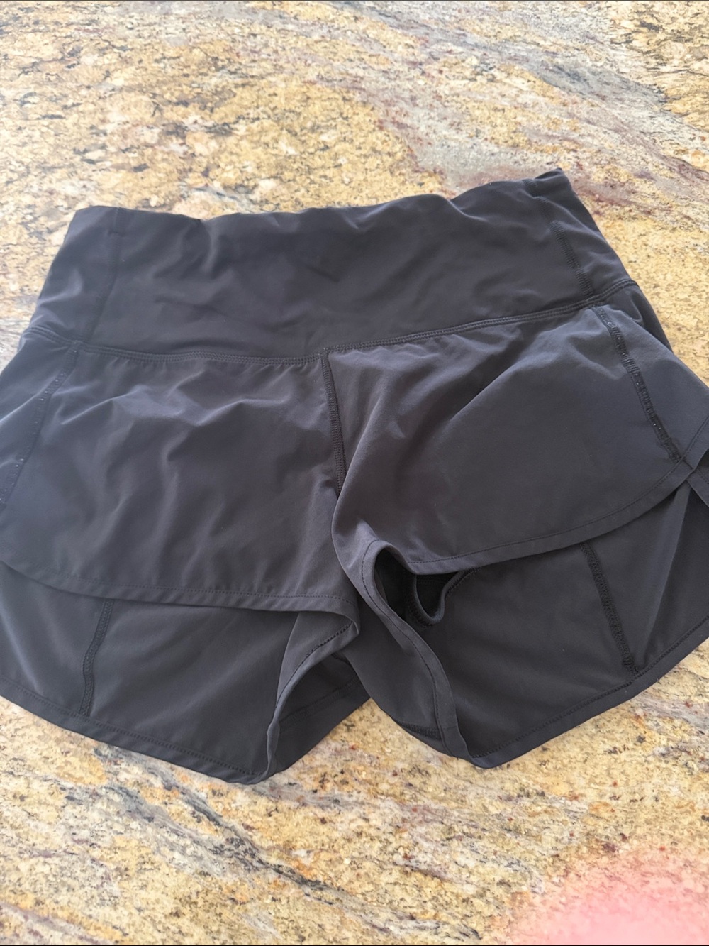 lululemon athletica Black Layered Running Shorts